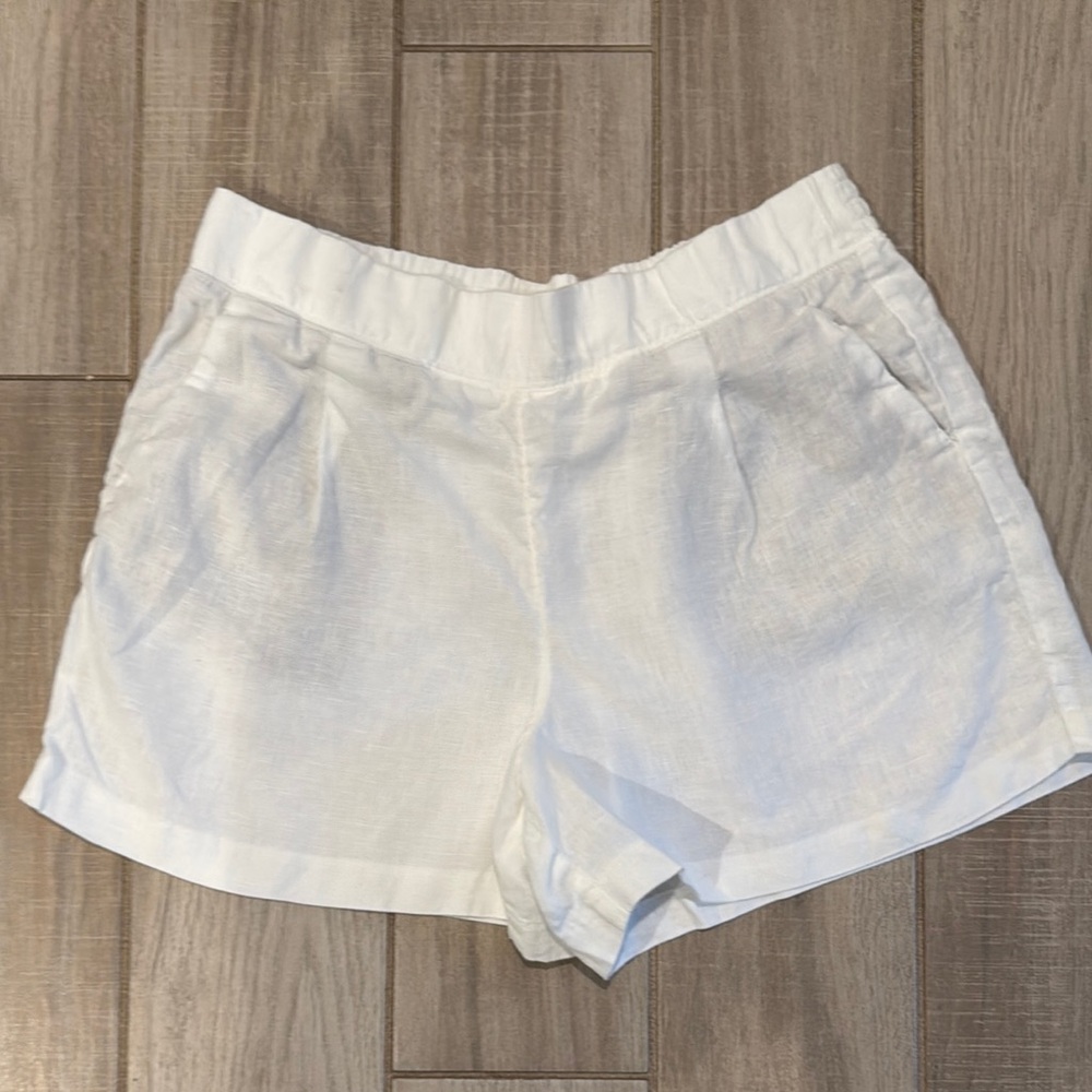 Lilly Pulitzer Women's White Linen Shorts